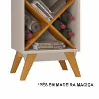 Cristaleira Graça 1 Porta E Adega Jcm Movelaria Off White Cinamomo - 3