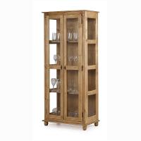 Cristaleira Lateral Com 2 Portas de Vidro e 3 Prateleiras 301 Garapa Verniz - 1