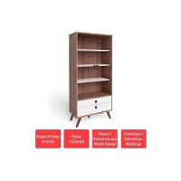 Cristaleira Sala Jantar RT3151 c/ 2 Portas e 2 Gavetas Off White - Movelbento - 7