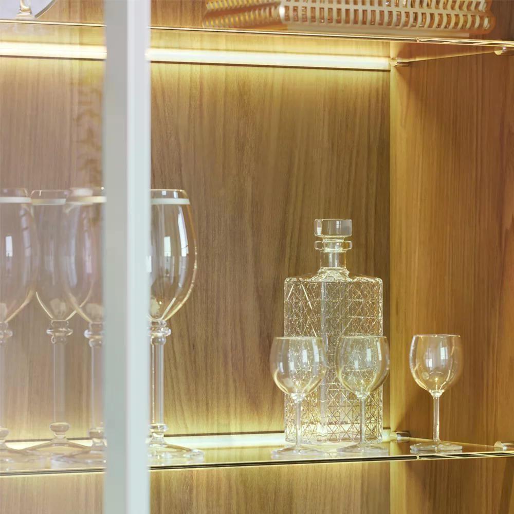 Cristaleira 2 Portas 1 Gaveta Off White Freijo Clb Off White - 6