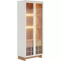 Cristaleira 2 Portas 1 Gaveta Off White Freijo Clb Off White - 1