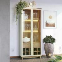 Cristaleira 2 Portas 1 Gaveta Off White Freijo Clb Off White - 5