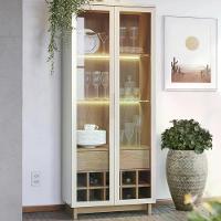 Cristaleira 2 Portas 1 Gaveta Off White Freijo Clb Off White - 17