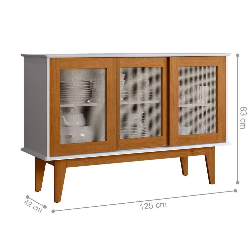 Buffet Valencia Com 3 Portas Branco Nature - 10