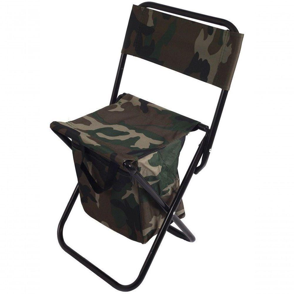 Cadeira Banqueta De Pesca Camping Com Porta Objetos Encosto - 1