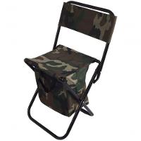 Cadeira Banqueta De Pesca Camping Com Porta Objetos Encosto - 1