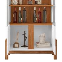 Cristaleira 4 Portas Para Sala De Estar 50519 Branco Cedro Dcasa Branco Cedro