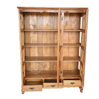 Cristaleira Madeira De Demolição 3 Portas 3 Gavetas Sudeste Rústico - 5