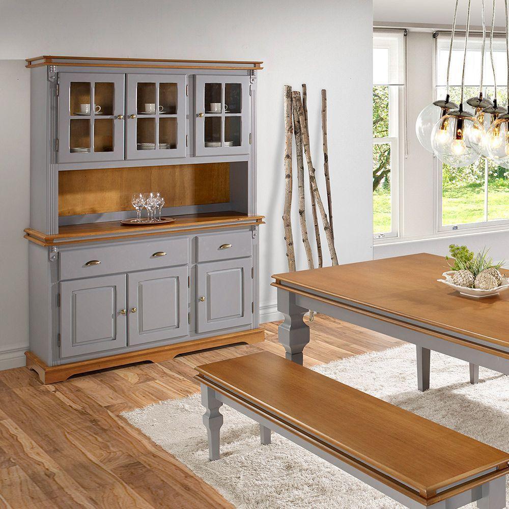 Arca Oratório Com 3 Portas, 2 Gavetas E 3 Portas Vidro Manchester - M52003 Garapa - Verniz - 2