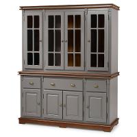 Arca Oratório 4 Portas Madeira, 3 Gavetas E 4 Portas Vidro Manchester - M52055 Garapa - Verniz - 1