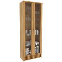 Cristaleira 2 Portas E 5 Prateleiras De Vidro Cr602 Natural - 1