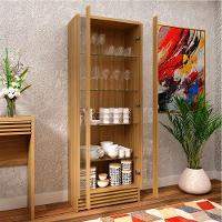 Cristaleira 2 Portas E 5 Prateleiras De Vidro Cr602 Natural - 6