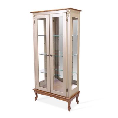 Cristaleira Alta Antique 3 Portas 2076-E Laca - Nude