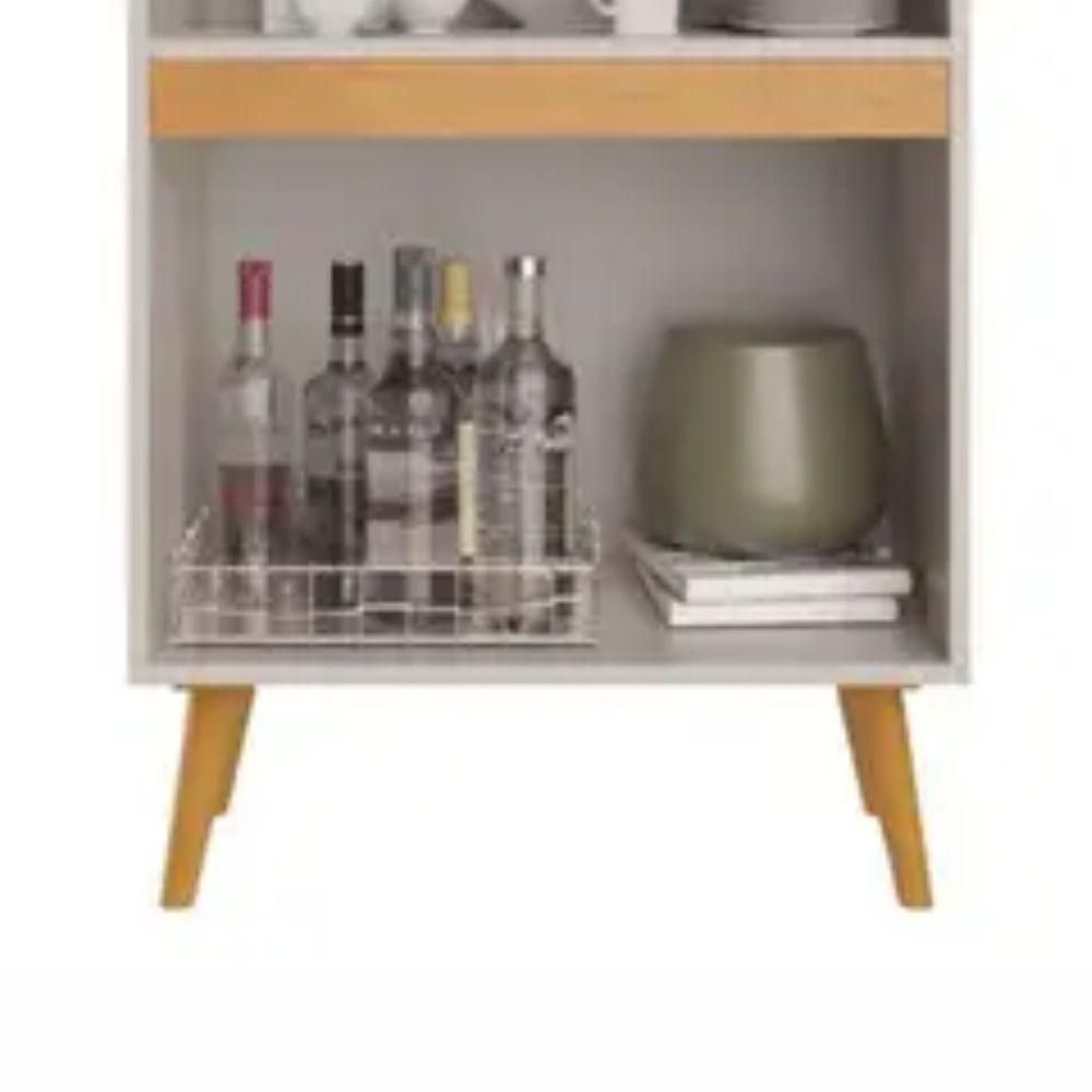 Cristaleira Plena 4 Portas Jcm Movelaria Off White Cinamomo - 2