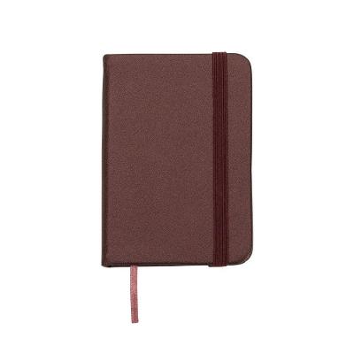 Caderneta Tipo Moleskine Bolso Anotações Lisa Vinho