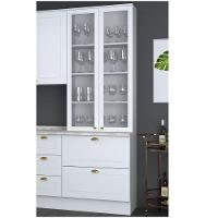 Cristaleira 02 Portas 02 Gavetas Nova York Henn Branco Hp - 1