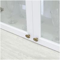 Cristaleira 02 Portas 02 Gavetas Nova York Henn Branco Hp - 5