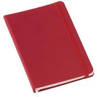 Caderneta Anotação Sem Pauta Com Elástico 21x14cm Vermelho - 1