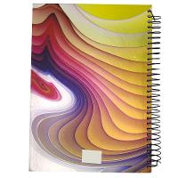 Caderno Agenda 3d Capa Dura 190 Folhas Espiral Volta Aulas - 7