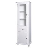 Cristaleira 1 Porta de vidro e 1 Porta De Madeira e 1 Gaveta - 1