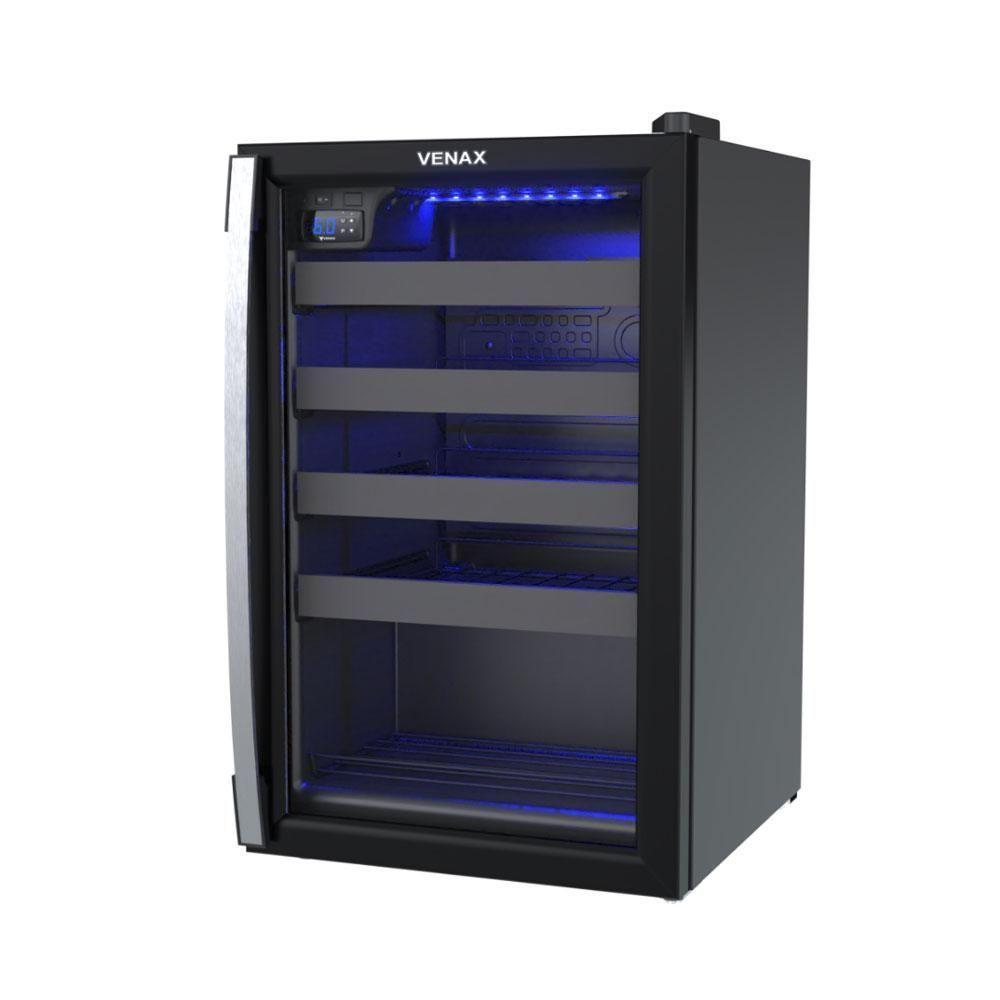Adega De Vinhos Climatizada Piubella 82l 24 Garrafas Preto Fosco Cave 100 - Venax 220v 220v - 1