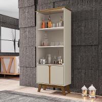 Cristaleira Com 4 Portas Off White Cinamomo - 5