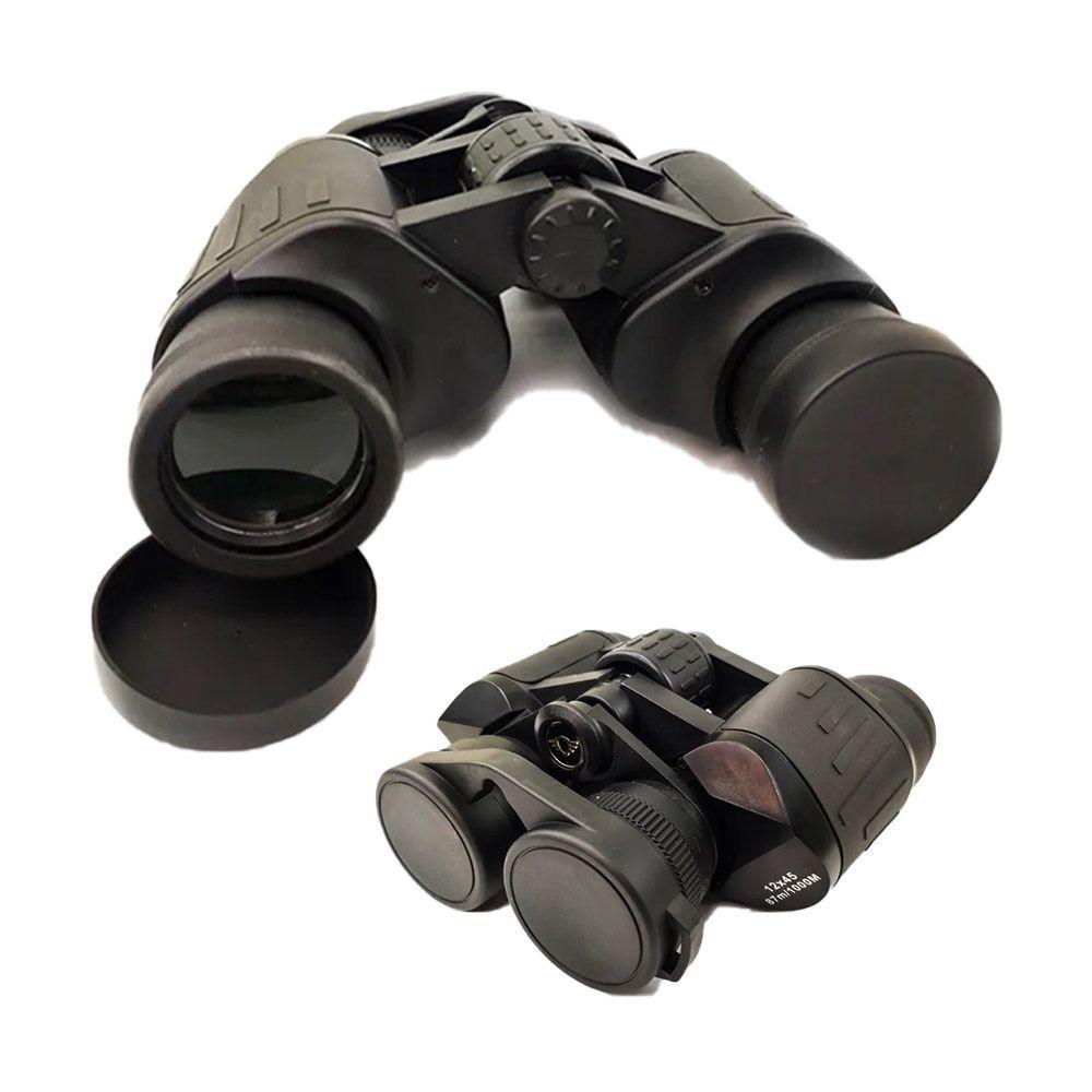 Binoculos Profissional 12x45 Objetiva Bak4 Foco Zoom Ajustavel Lente Uv Longo Alcance Camping Trilha - 1