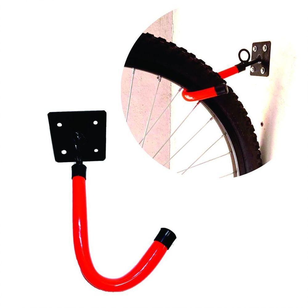 Suporte Gancho De Bicicleta Parede Vertical - Cor Laranja - 5