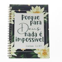Caderno De Anotações - Coleção Religião - Capa Dura Capa/modelo Nada é Impossível Para Deus - 1