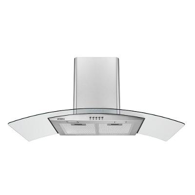 Coifa de Parede Mondial CF90-01 90cm Inox e Vidro Curvo Exaustor e Depurador 110V