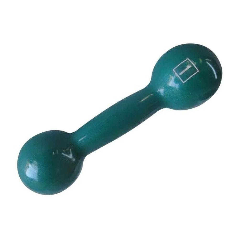 Halteres Ferro Fundido Emborrachado Crossfit Academia 1,0kg - 1