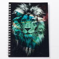 Caderno De Anotações - Coleção Religião - Capa Dura Capa/modelo Leão Holográfico - 1