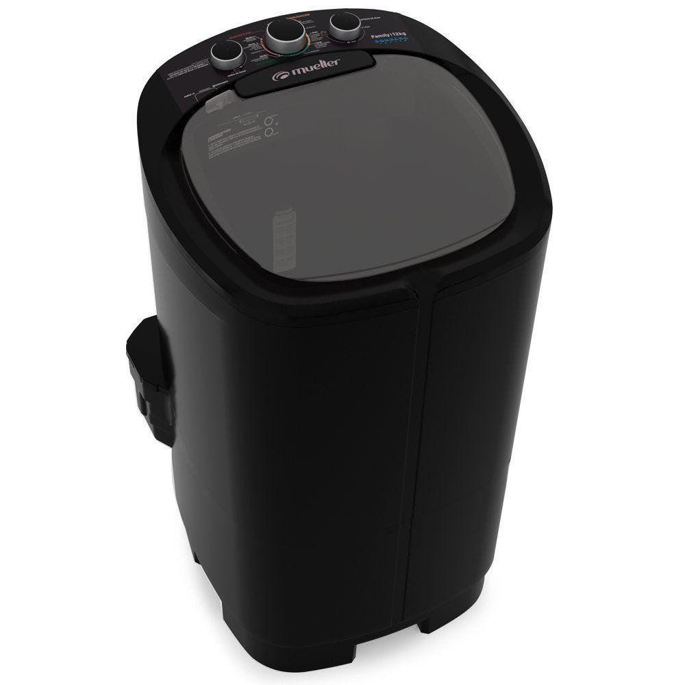 Lavadora Semiautomática Family Com Aquatec 12kg Preta 220v - 1