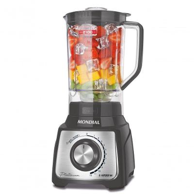 Liquidificador Mondial Turbo Platinum L-1200-pi Liquidificador L-1200-pi 127v-60hz .