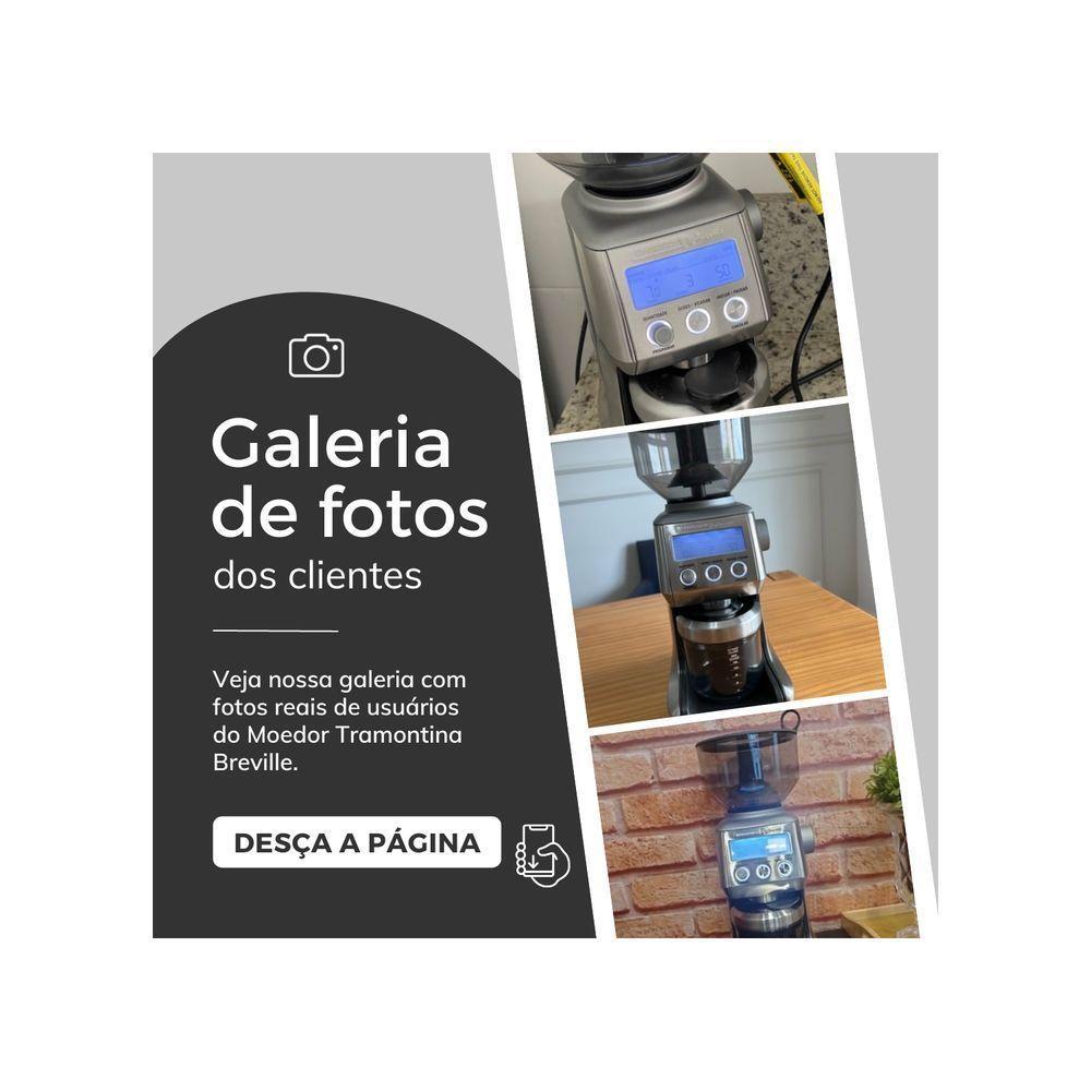 Moedor De Grãos De Café 60 Níveis By Breville Express Aço Inox - Moagem Moinho Elétrico 110v / 127v - 9