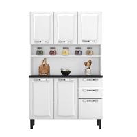 Armário De Cozinha Pratika 120cm 6 Portas E 2 Gavetas Itatiaia Branco Neve - 1