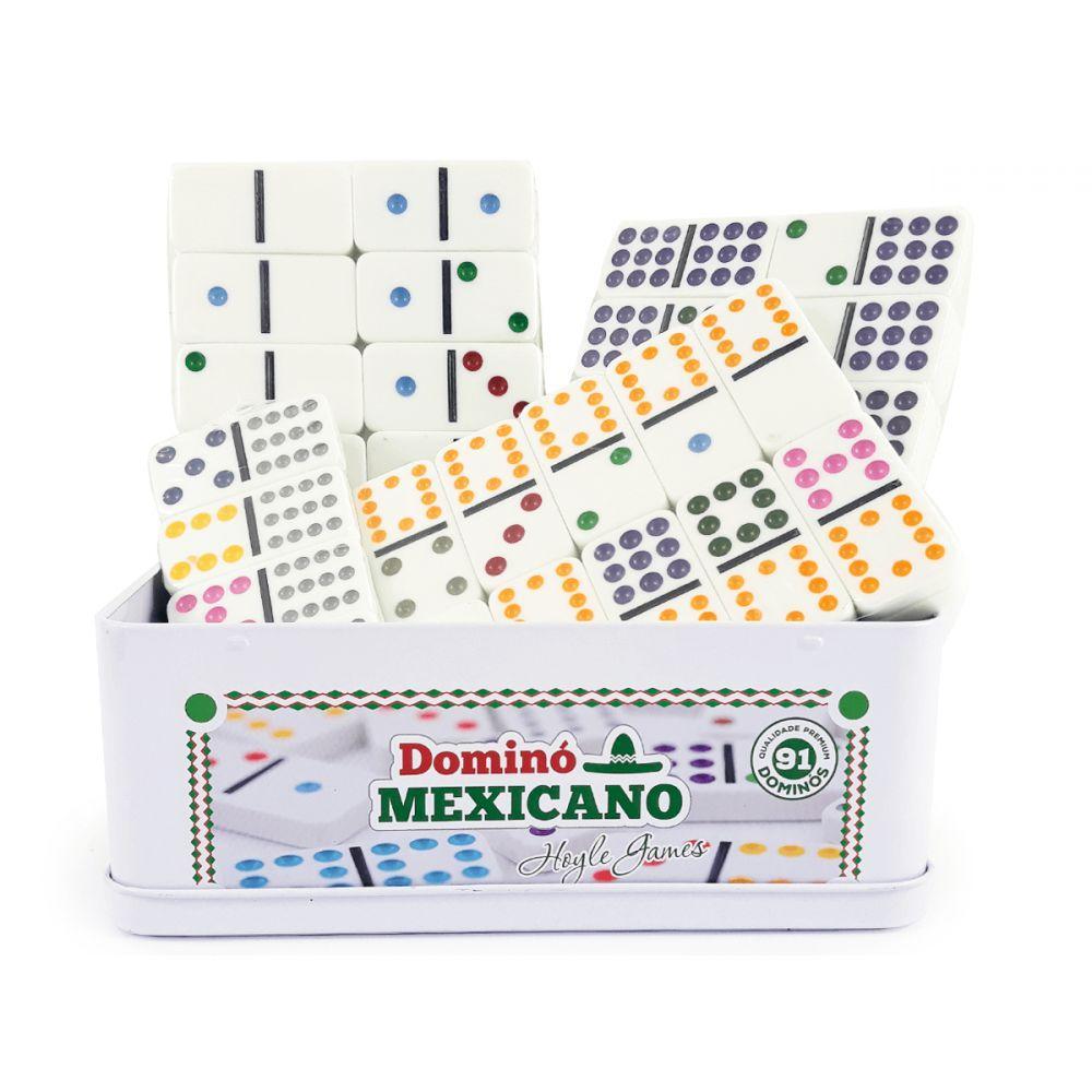 Domino Mexicano 91 Peças Com Trilho E Trenzinhos Hoyle Games - 1