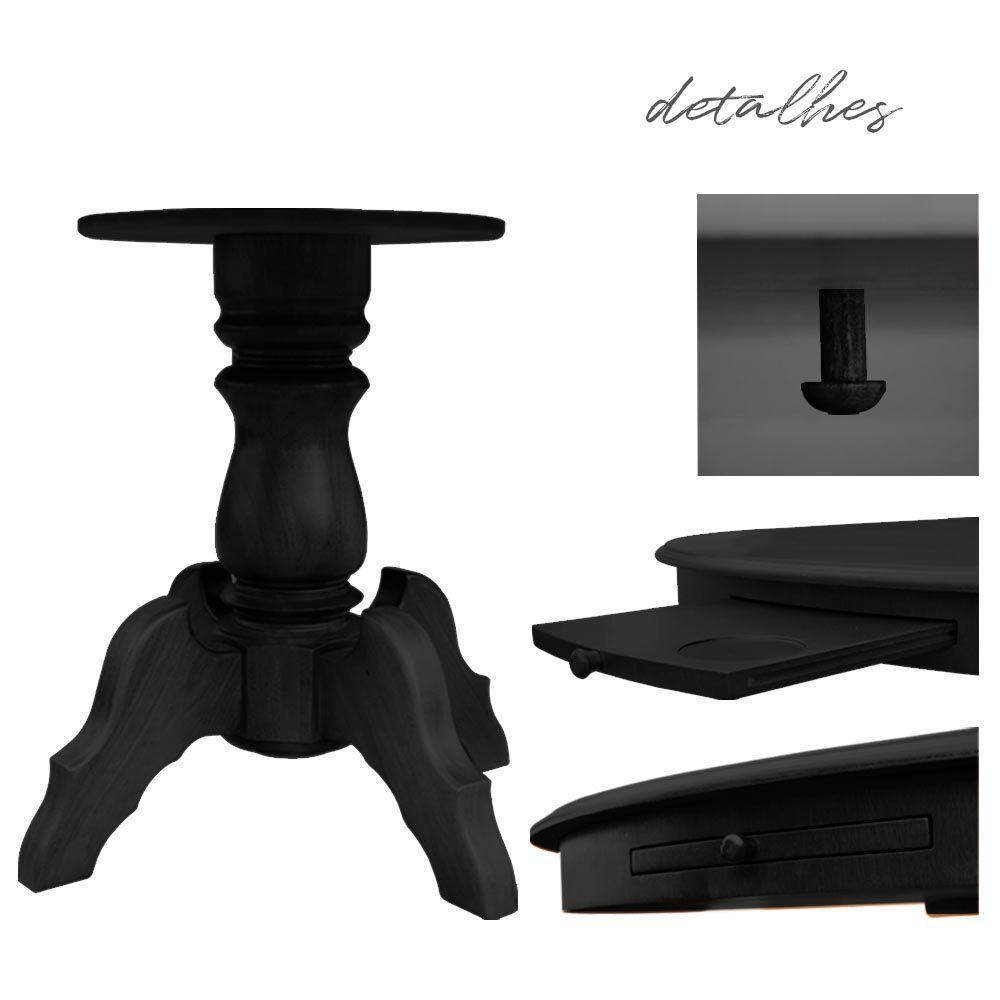 Mesa de Jogos Redonda com 2 Cadeiras Matelassê - 2