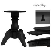 Mesa de Jogos Redonda com 2 Cadeiras Matelassê - 2