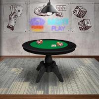 Mesa de Jogos 6 Lugares com Gavetas e Porta Copos - 10