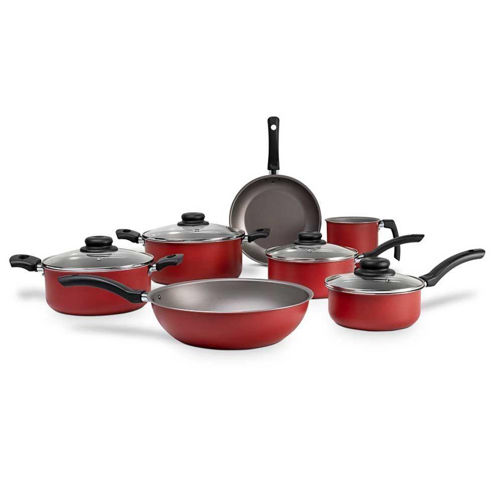 Conjunto De Panelas 7 Peças Ruby Brinox Vermelho - 1