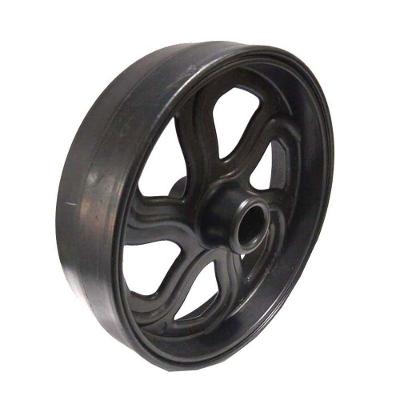 Roda De Plástico Tipo Esportiva Preta -10 Pares