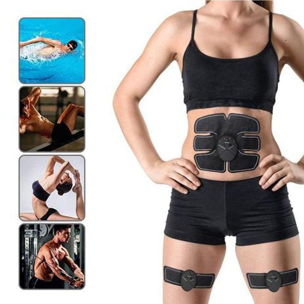 Estimulador Muscular Feminino Barriga Tanquinho Ems Emagrecimento Aparelho Abdominal 3 Em 1 - 1
