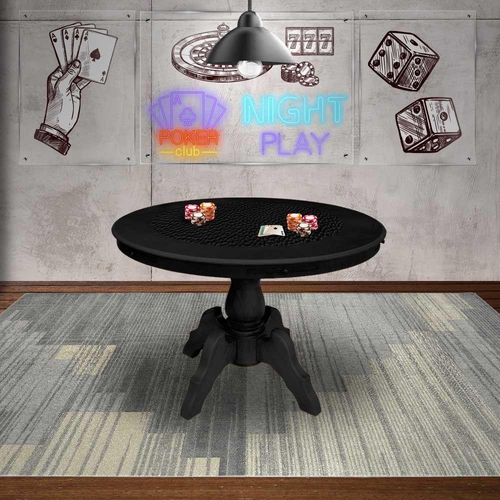 Mesa de Jogos Carteado 6 Lugares com Gavetas - 11