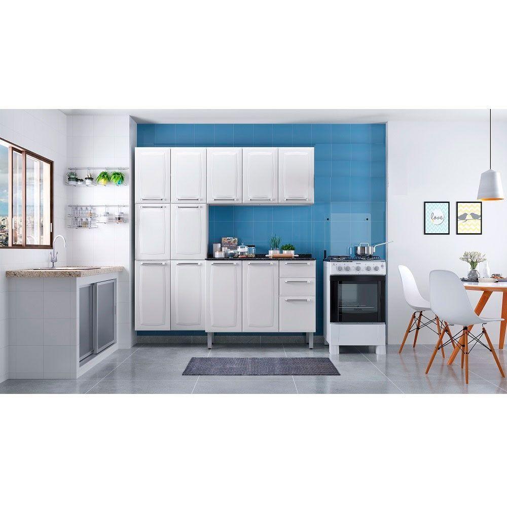 Armário Itatiaia Aéreo Três Portas Luce Ip3-105 Branco Neve - 3