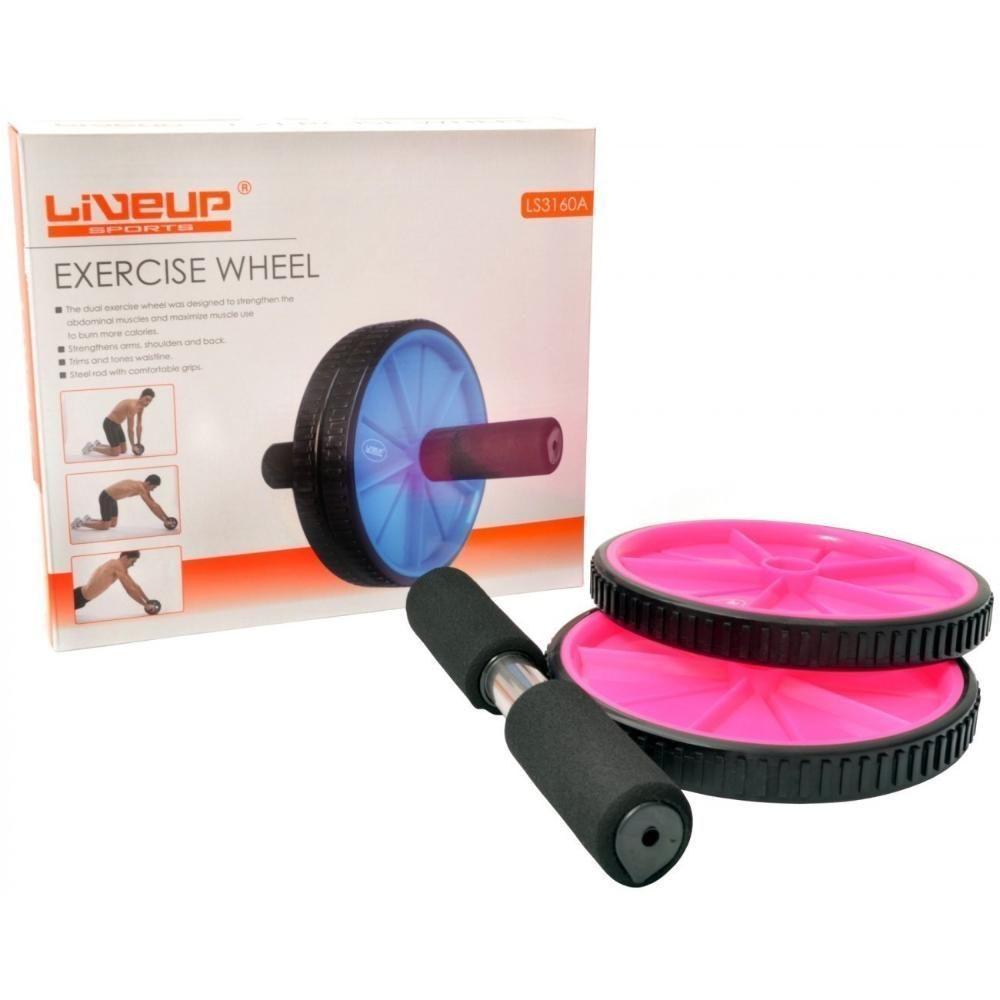 Roda De Exercício Rosa Live Up - 3