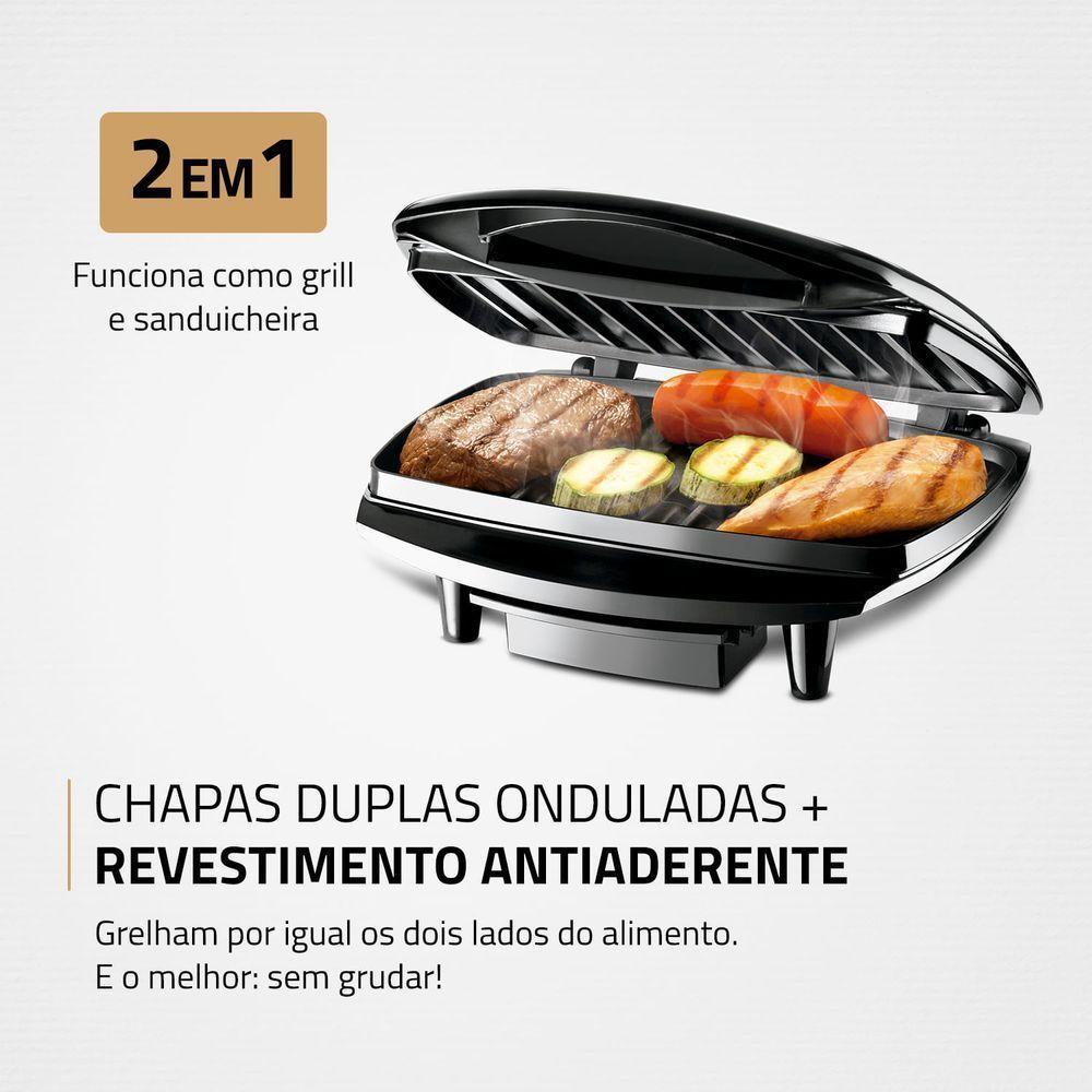 Max Grill Mondial G-07 Grill-220v-preto/inox - 6