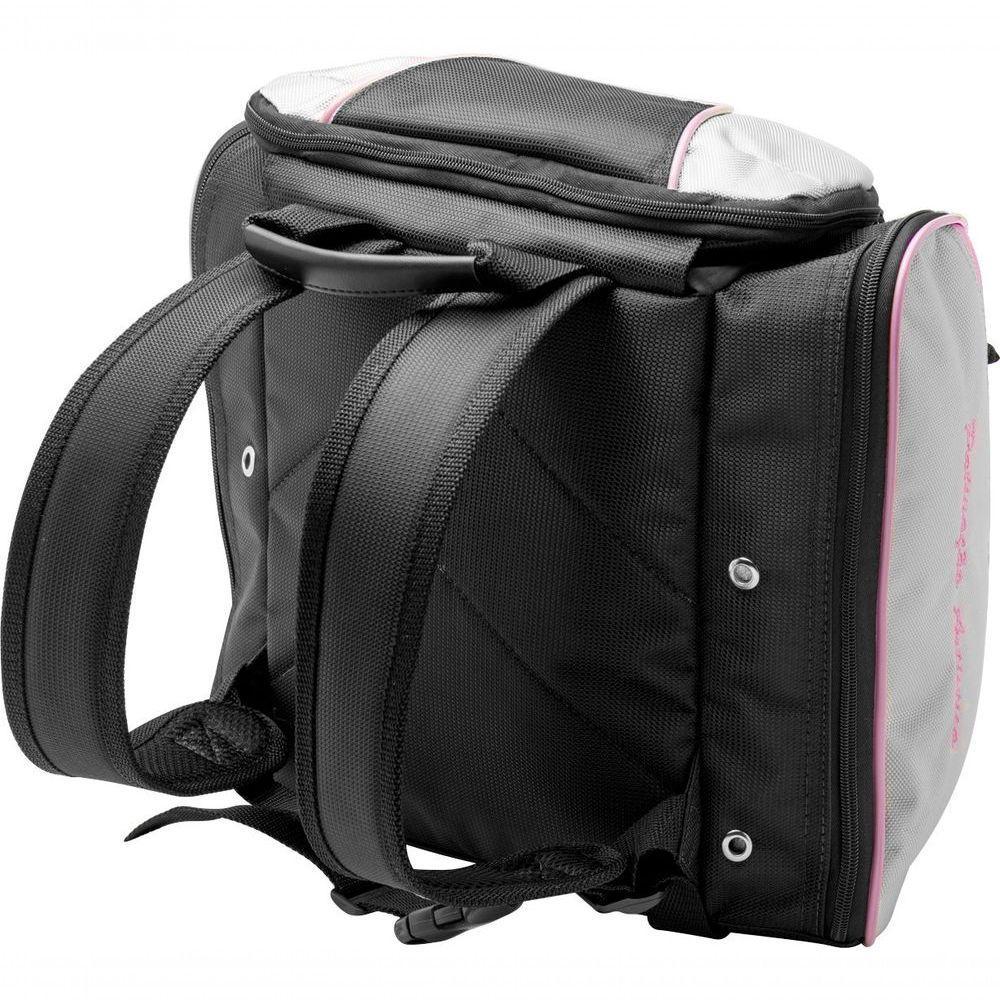 Bolsa Mochila Patins Com Alça E 3 Divisórias Reforçada Rosa - 2