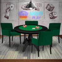 Mesa de Jogos Tampo Reversível com 4 Cadeiras - 7