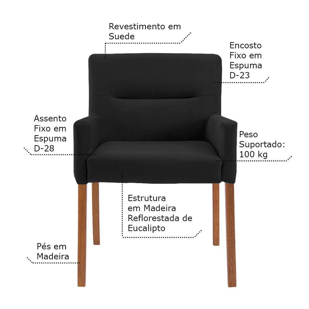 Mesa de Jogos Carteado Redonda com 2 Cadeiras - 6